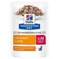 24x85g c/d Multicare Stress Urinary Care Chicken Pouches Hill's Prescription Diet Wet Cat Food