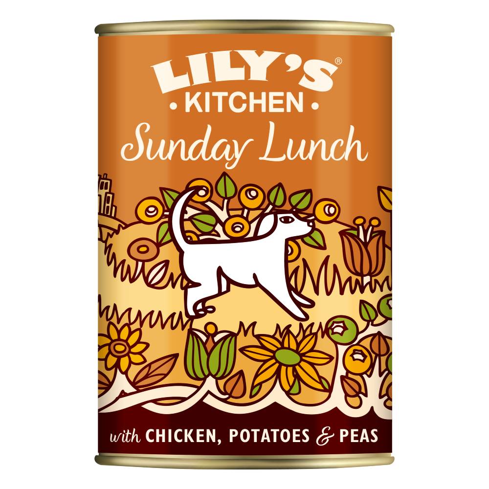 6x400g Sunday Lunch Lily's Kitchen Wet Dog Food