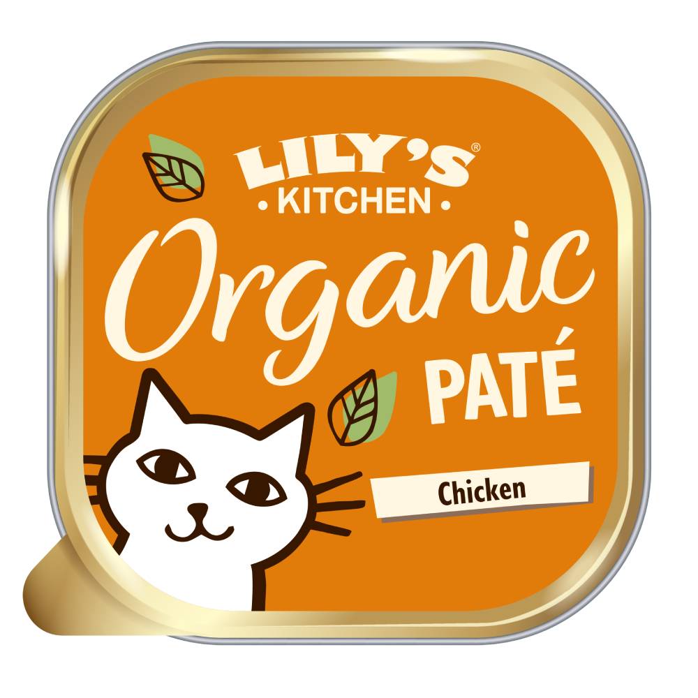 38x85g Organic Chicken Paté Lily's Kitchen Wet Cat Food