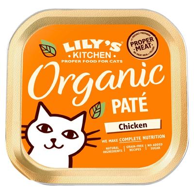 19x85g Organic Chicken Paté Lily's Kitchen Wet Cat Food