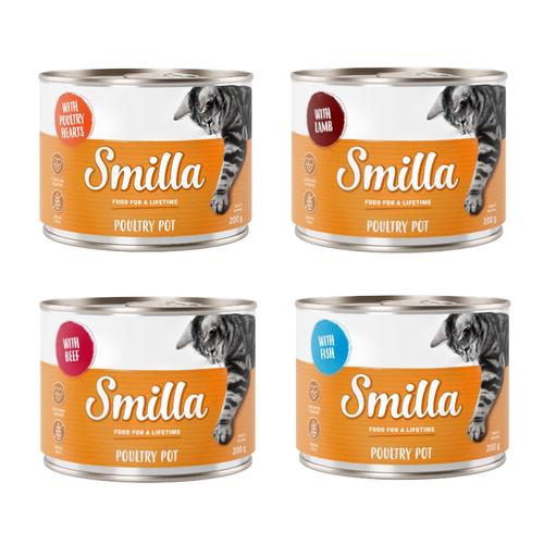 24x200g Tender Poultry Mixed Pack Smilla Wet Cat Food