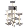 XXL Grey Gingerbread Cat Tree With Ladder