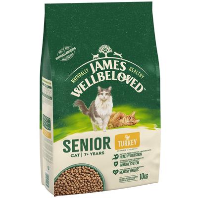 10kg Senior Turkey James Wellbeloved Dry Cat Food