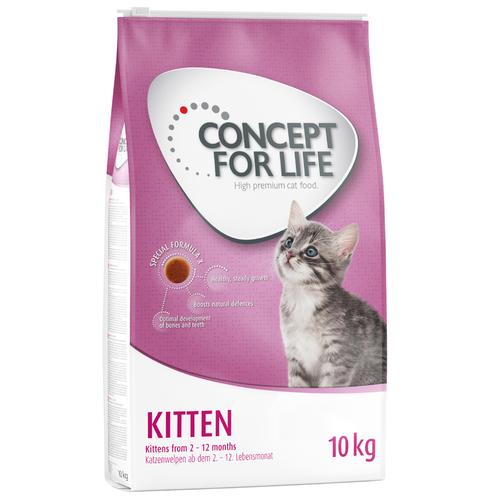 2x10kg Kitten Concept for Life Dry Cat Food
