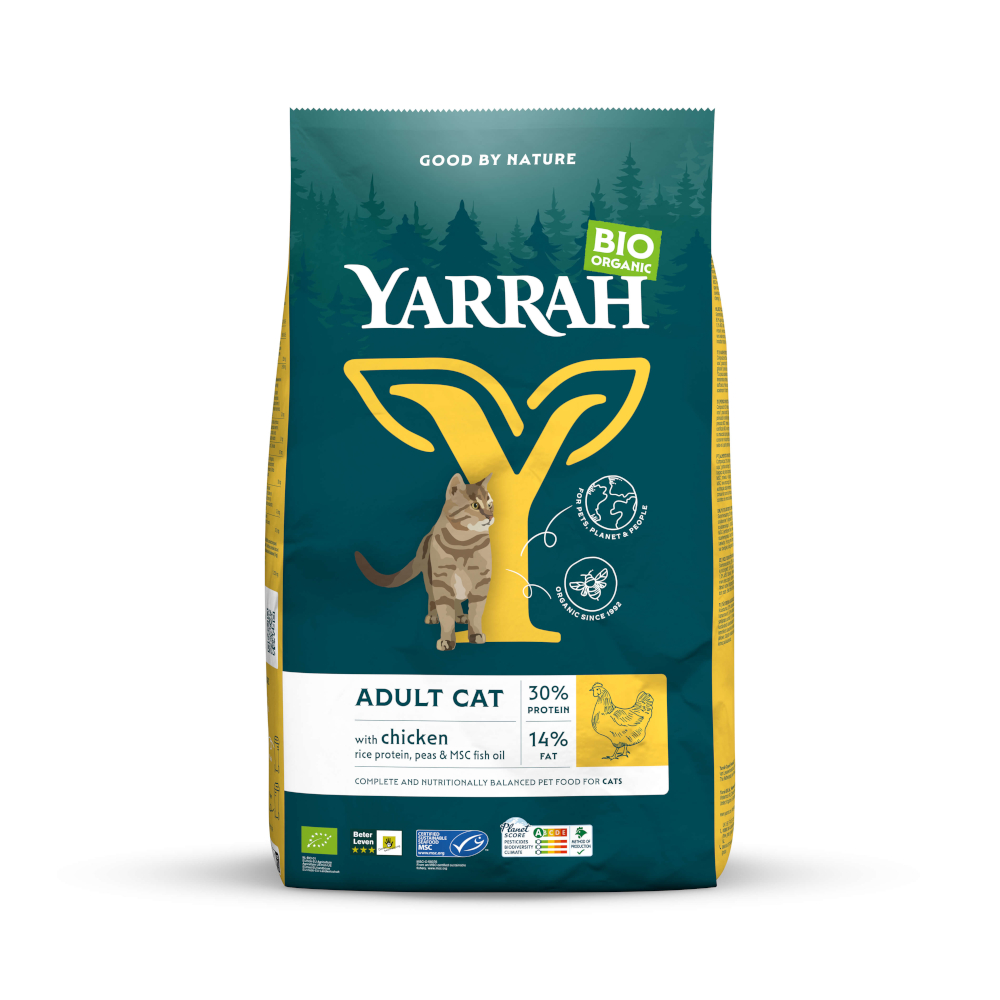 2.4kg Chicken Yarrah Organic Dry Cat Food
