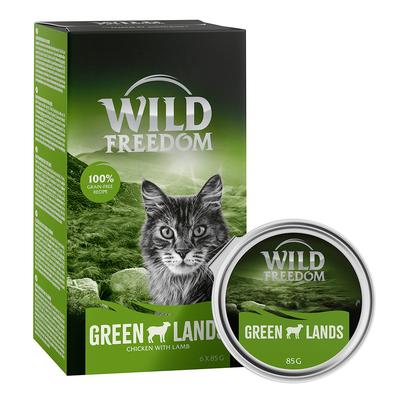 24x85g Lamb & Chicken Adult Green Lands Wild Freedom Trays Wet Cat Food