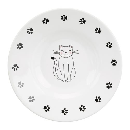 Trixie Ceramic Cat Dish for Short-Nosed Breeds 0.2l