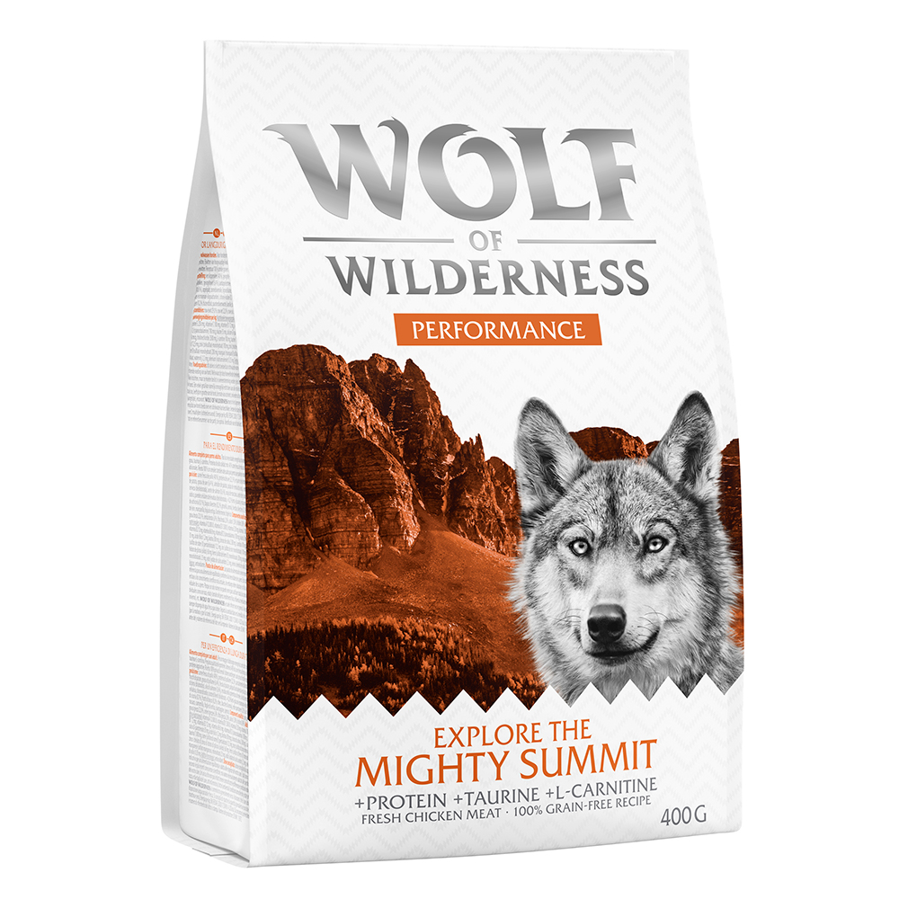 400g Energy Performance Wolf of Wilderness Explore Dry Dog Food