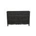 Bungalow Rose Mazlum 7 Drawer 57" W Solid Wood Double Dresser Wood in Black | 36 H x 57 W x 18 D in | Wayfair C30BBEDA1D4945B997B7B3EC8E8E8484