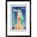 Trinx Miami Florida Freedom Tower Vintage Travel Stamp Matted Framed Art Print Wall Decor 20X26 Inch Paper | 26 H x 20 W x 1.5 D in | Wayfair