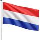 FLAGMASTER® Fahnenmast - inkl Fahne, Niederlande, 6m, Stabil, Aluminium, Höhenverstellbar, mit