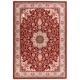 Tapis d'orient floral, tissé, laine naturelle rouge 060x120 cm