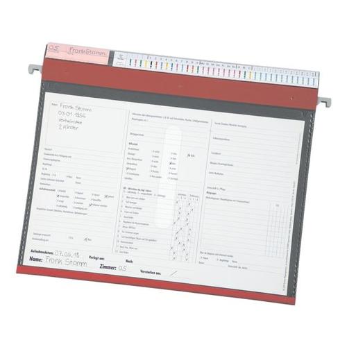 Pflegemappe stationär 2-Ring rot, BOI