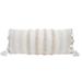 Foreside Home & Garden 14x36" Woven White Cotton w/Poly Fill Pillow