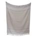 Foreside Home & Garden Hand Woven Soft Gray Stripe Throw Blanket