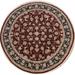 Wool/ Silk Floral Aubusson Chinese Oriental Area Rug Hand-knotted - 6'0" x 6'3" Round