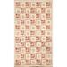 Contemporary Geometric Gabbeh Kashkoli Oriental Wool Area Rug Handmade - 4'1" x 6'9"