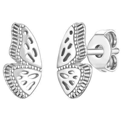 Glanzstücke München - Ohrstecker Schmetterling Sterling Silber in Silber Ohrringe 1 ct Damen