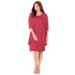 Plus Size Women's Sparkling Lace Jacket Dress by Catherines in Deep Scarlet (Size 24 WP)
