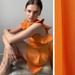 Zara Dresses | Beautiful Zara Ruffle Knit Dress. Excellent Condition. Size M. | Color: Orange | Size: M