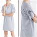 Madewell Dresses | Madewell Blue Short Sleeve Shift Dress Stripe Sz Large L | Color: Blue/White | Size: L