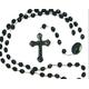 Rosary Pack of 100 Black Nylon and Plastic Beads Rosaries. Rosaries Bulk Buy.