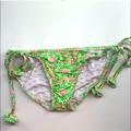 Lilly Pulitzer Swim | Lilly Pulitzer Sunny Side Cabana Pink Green Lion Print Swim Bottoms | Color: Green/Pink | Size: Xxs