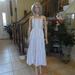 J. Crew Dresses | New J.Crew White Multi Color Striped Cotton Maxi Summer Dress Size 0 | Color: Blue/White | Size: 0