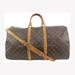 Louis Vuitton Bags | Louis Vuitton Monogram Keepall Bandouliere 55 Boston Duffle Bag With Strap | Color: Brown | Size: 22"L X 10"W X 12"H