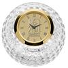 Gold UAlbany Great Danes Crystal Golf Ball Clock