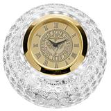 Gold Youngstown State Penguins Crystal Golf Ball Clock