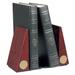 Gold Marquette Golden Eagles Rosewood Bookends