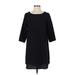 BB Dakota Casual Dress - Shift: Black Solid Dresses - Women's Size Small