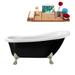 "61"" Streamline N481BNK-IN-WH Clawfoot Tub and Tray With Internal Drain - Streamline N481BNK-IN-WH"