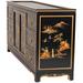 Oriental Furniture 32" H x 72" W Combo Dresser Wood in Black/Brown/Yellow | 32 H x 72 W x 18 D in | Wayfair L3-8662B