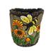 Rosalind Wheeler Daisy Statue Planter Resin/Plastic | 6 H x 6 W x 6 D in | Wayfair 74A9626F196D47E791F434D721596735