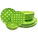 Latitude Run® Paxtonville 12 Piece Melamine Dinnerware Set, Service for 4 Melamine in Green | Wayfair 1F70140CDAF74872BA45ED4EFDC807C2