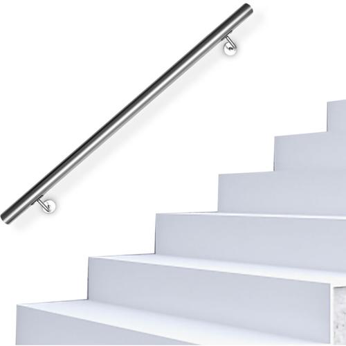 Edelstahl Handlauf Treppengeländer Geländer Wandhandlauf Wand Treppe,Länge:110 cm – Hengda