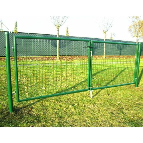 Doppelflügeltor 300x100cm Gartentor Gartenzaun 55389 Tor Flügeltor Hoftor 3m