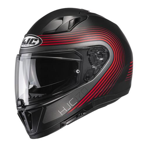 HJC i70 Surf Helm, schwarz-rot, Größe S