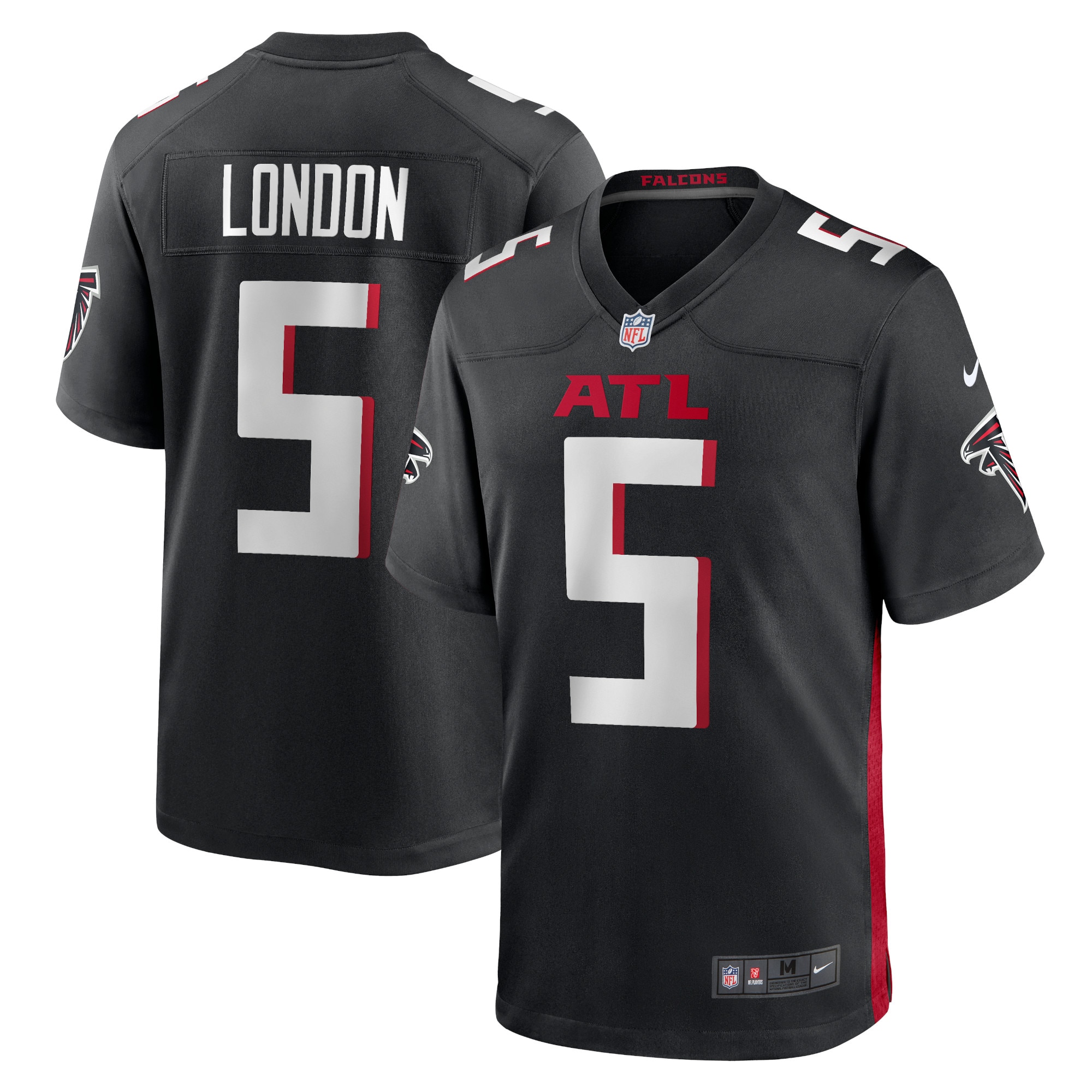 Atlanta Falcons Nike Heimtrikot - Schwarz - Draft Pick 1 - Herren Image