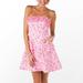 Lilly Pulitzer Dresses | Lilly Pulitzer Women’s Size 2 Ferra Dress Strapless Hotty Pink Ruffle Detail | Color: Pink/White | Size: 2