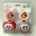 Disney Other | Disney Baby Mickey Or Minnie Mouse Orthodontic Pacifier & Holder Set | Color: Gray/Red | Size: Osbb