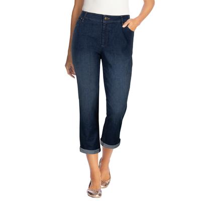 Plus Size Women's Girlfriend Stretch Jean by Woman Within in Midnight Sanded (Size 20 WP)