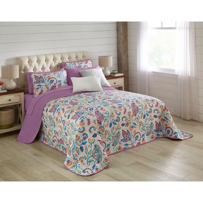 BH Studio Reversible Quilted Bedspread by BH Studio in Multi Floral (Size TWIN)