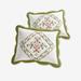 Ava Embroidered Cotton Sham by BrylaneHome in Dark Green (Size STAND) Pillow