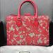 Gucci Bags | Gucci Gucci Red/Beige Gg Supreme Canvas Arabesque Tote | Color: Red/Tan | Size: Os