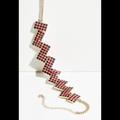 Free People Jewelry | Free People Chevron Choker Nwt | Color: Red | Size: Os