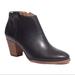 Madewell Shoes | Madewell The Billie Black Leather Chunky Staked Block Heel Ankle Boots | Color: Black/Tan | Size: 7.5