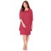 Plus Size Women's Sparkling Lace Jacket Dress by Catherines in Deep Scarlet (Size 32 W)